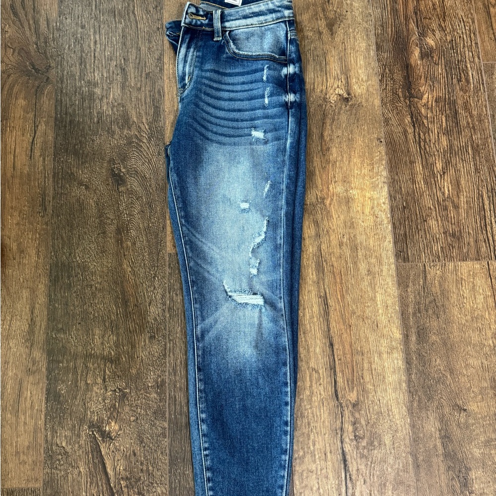 KanCan Skinny Medium-to-Dark Wash Distressed Jeans